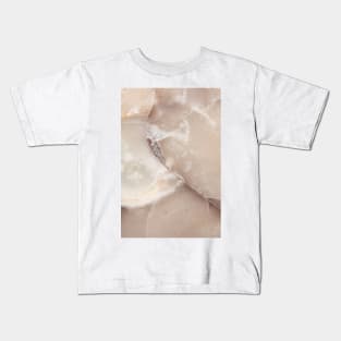 White Quartz Abstract, Right Kids T-Shirt